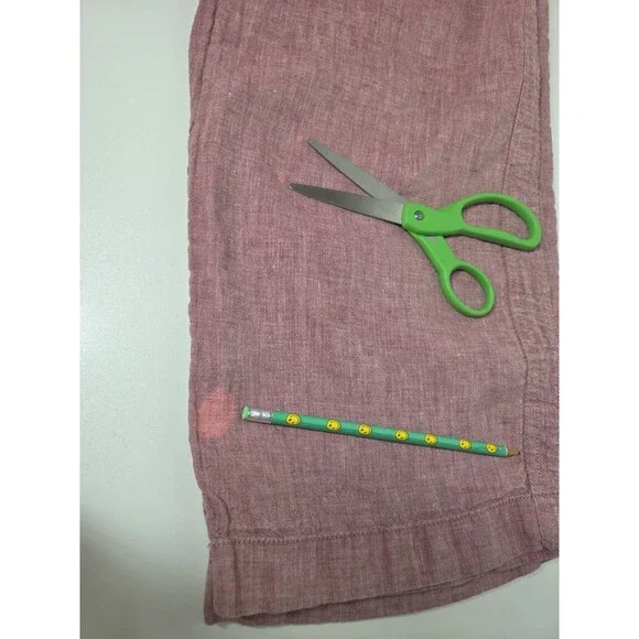 Athleta CABO Linen Wide Leg Pants in Dusty Vintage Rose sz 4 Viral Travel Vaca * - Picture 12 of 13